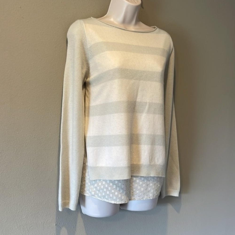 Fabiana philipi cashmere sweater with cotton under top (flawed), M